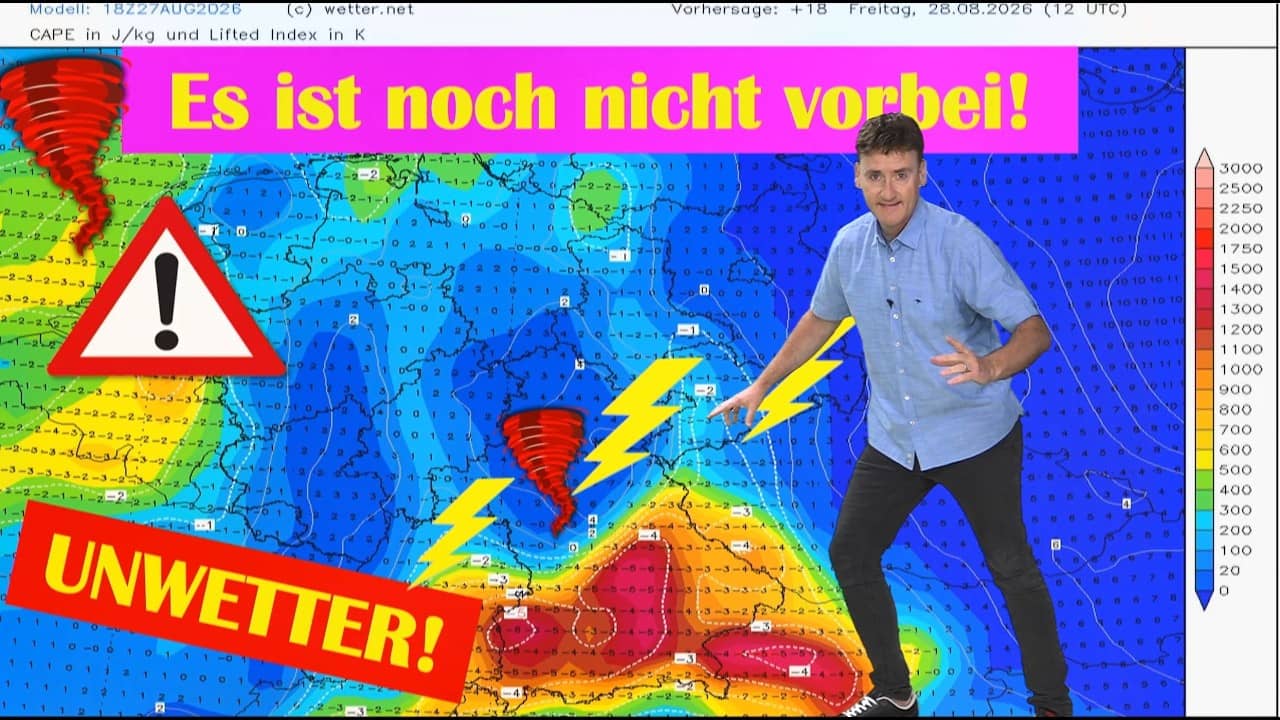 Alarmstufe ROT! Schwere Unwetter im Südosten  Hagel, Sturm & Tornados möglich!