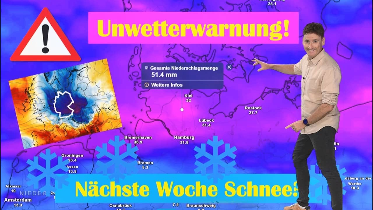 UNWETTER: 100 Liter Regen! Dann MEGA-ABSTURZ in den Vollherbst  Mitte September sogar SCHNEE?