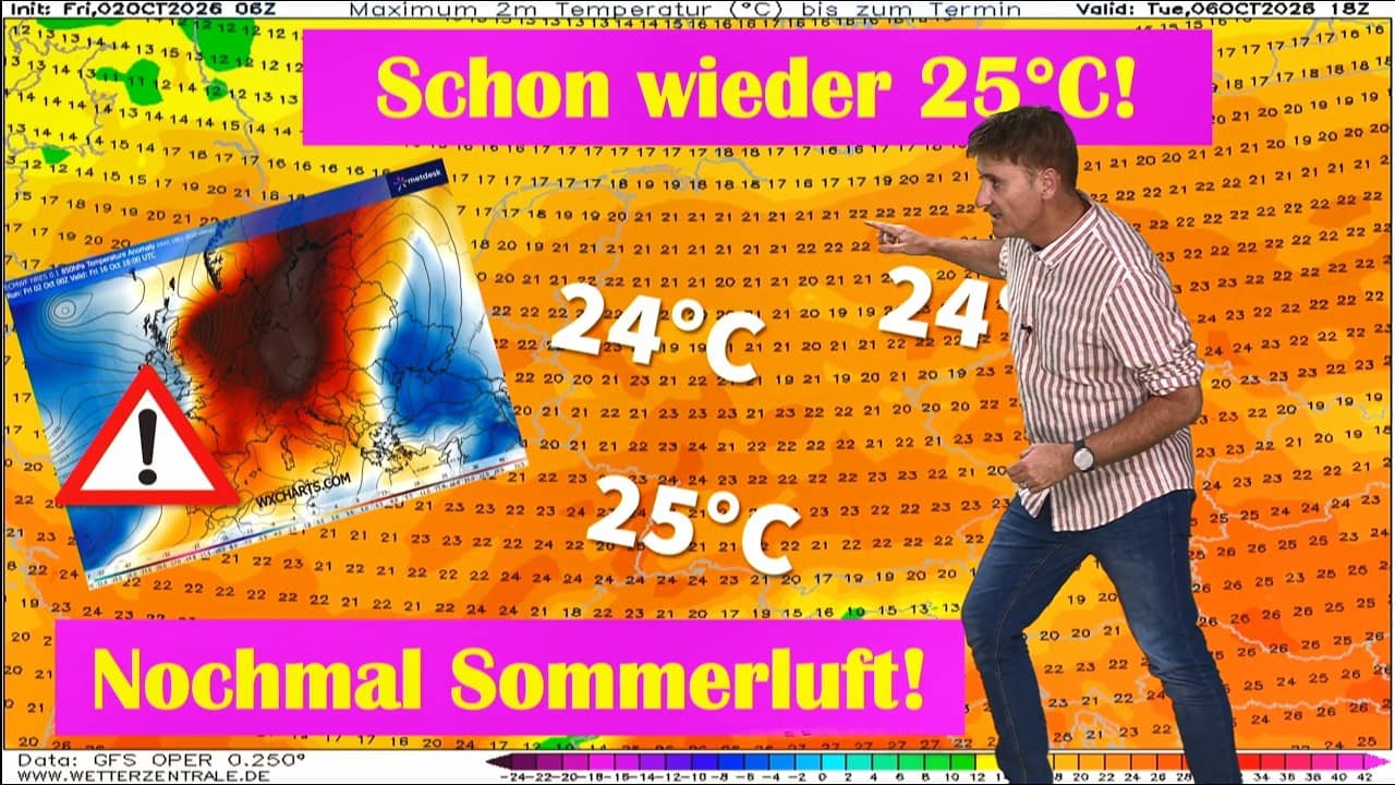 Unwettergefahr Mitte Oktober in Deutschland: ECMWF zeigt riskante Wetterlage