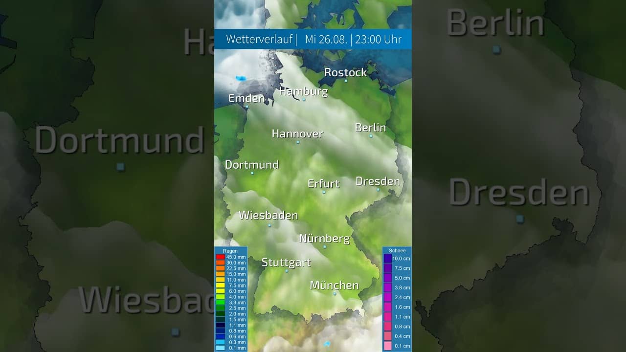 ZUM TEIL MÄCHTIGE WOLKEN ÜBER DEUTSCHLAND! Wo heute Regen und erste Gewitter aufziehen
