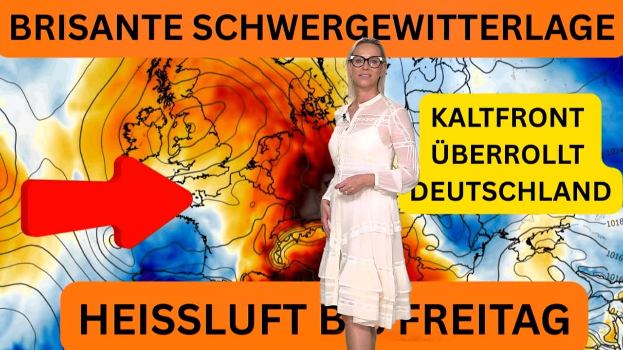 SCHWERGEWITTER-ALARM! Kaltfront trifft auf Hitze  jetzt drohen Hagel und Orkanböen  ab Donnerstag!