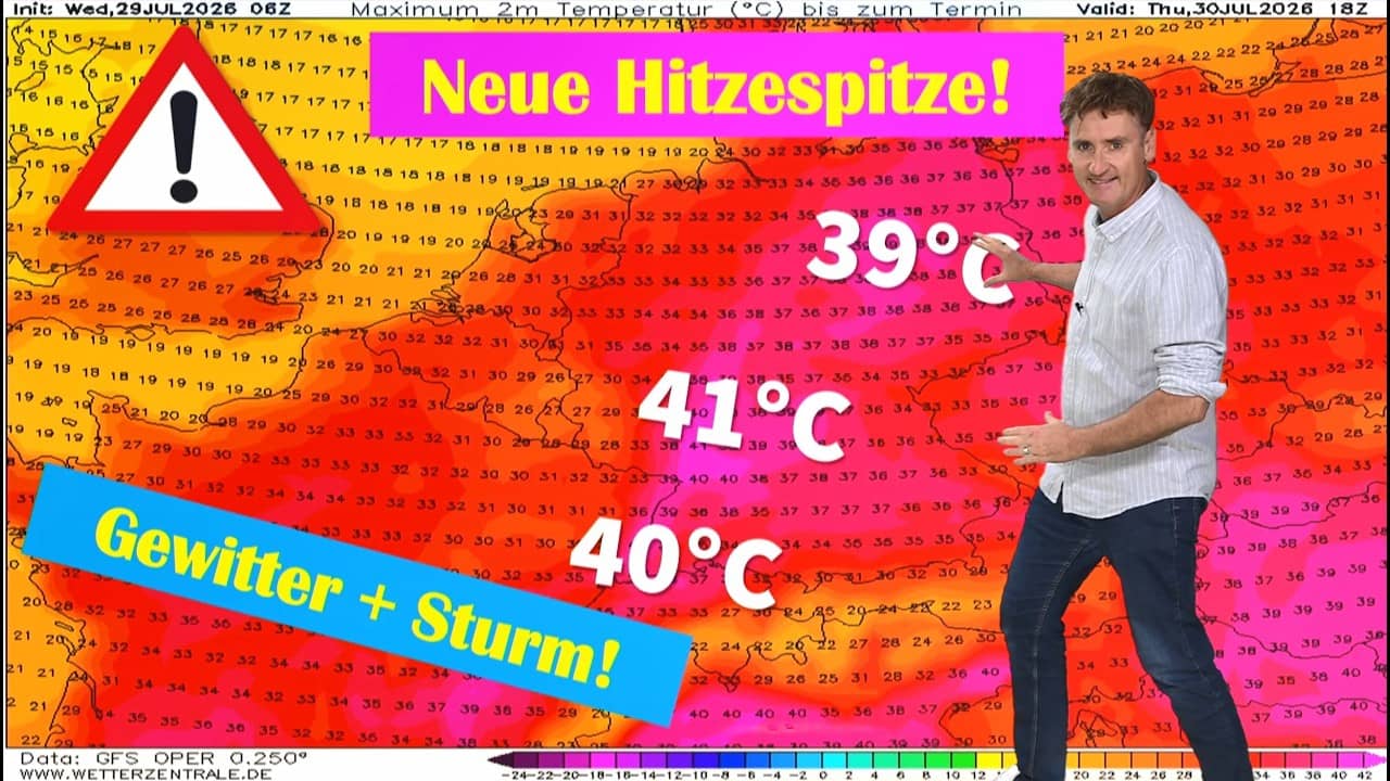 Hitze-Hammer bis 41 °C! Jetzt wird's brandgefährlich  Extremdürre rollt an