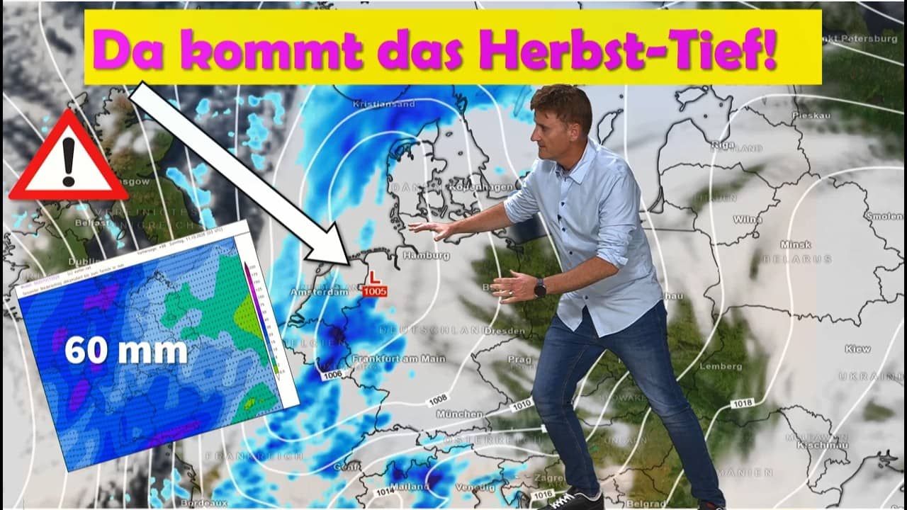 Herbsttief bringt Sturm und Regen nach Deutschland mit Gefahr von Hochwasser