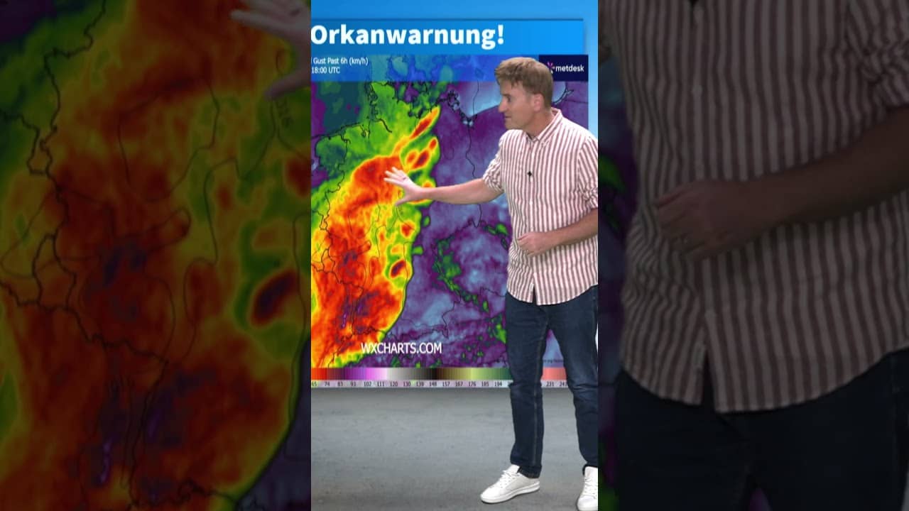 Orkanwarnung! Schwerer Sturm vertreibt Mega-Hitze bis 40°C! Im Süden weiter Dauersommer