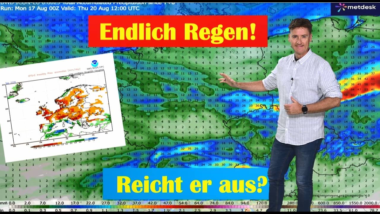 40°C-Hammer vorbei! Kommt jetzt der Mega-Landregen? Alle Details zum Wetter-Umsturz