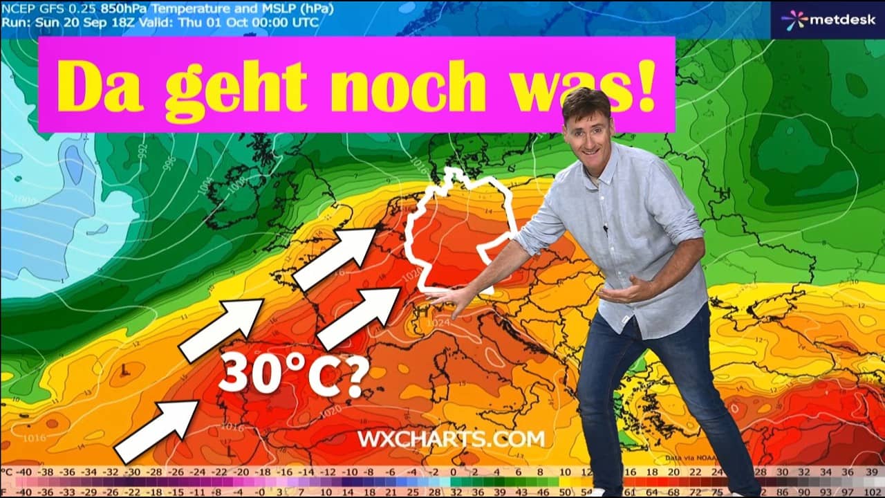 Saharaluft verlängert den Sommer in Deutschland, Dürre verschärft sich