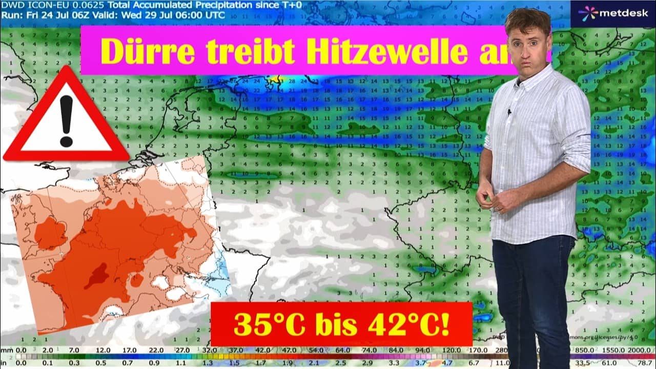 Das wäre eine brutale Mörderhitze GFS bleibt auf absolutem Extremkurs! ECMWF zieht langsam nach!