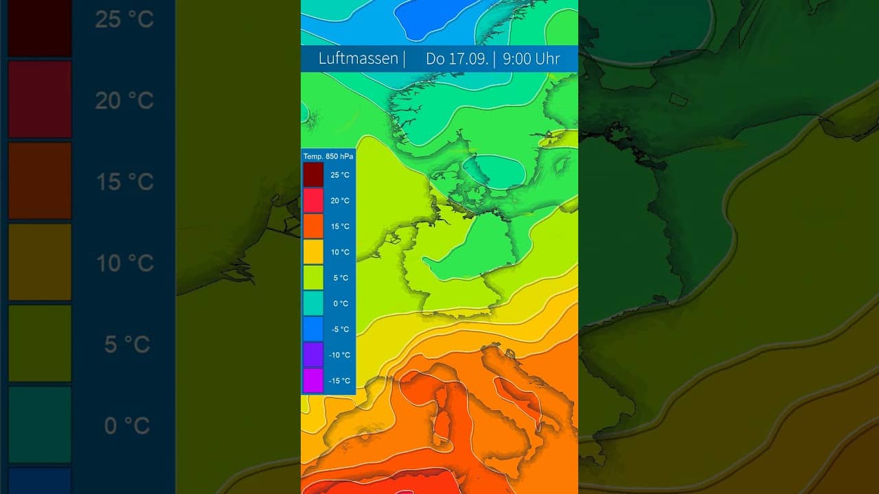 Kaltfront über Deutschland: Luftmassenwechsel bringt Temperatursturz