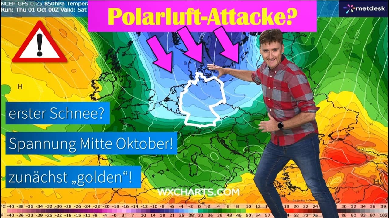 Früher Wintereinbruch möglich: Schneegefahr Mitte Oktober in Deutschland