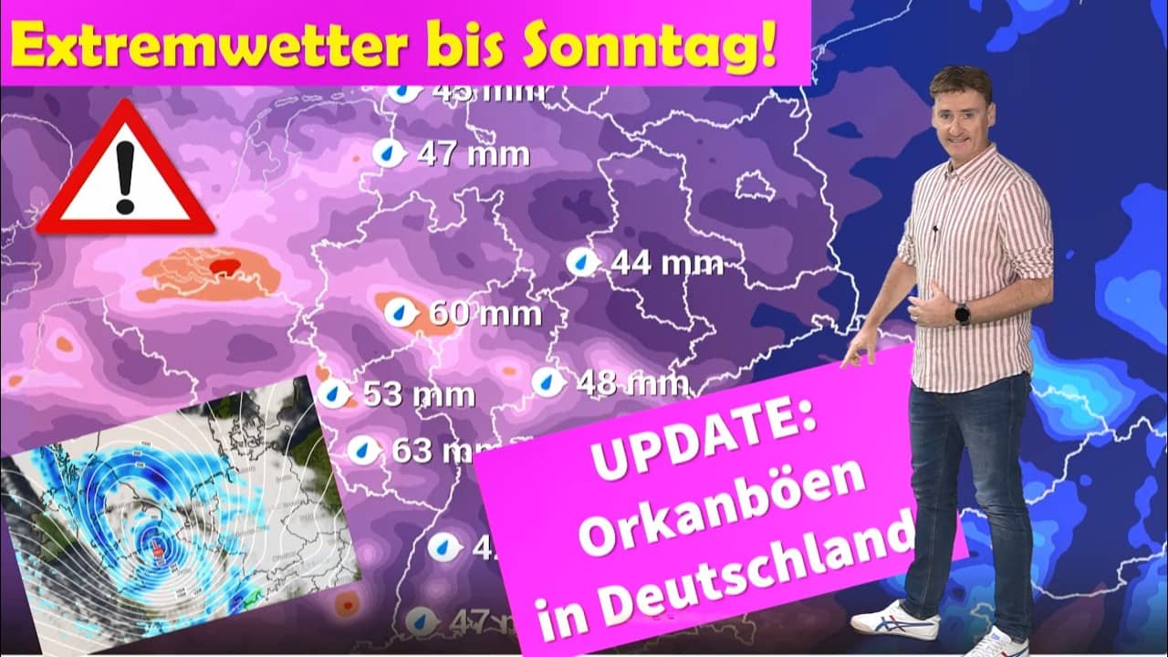 Orkanböen in Deutschland: DWD warnt vor schweren Sturmschäden