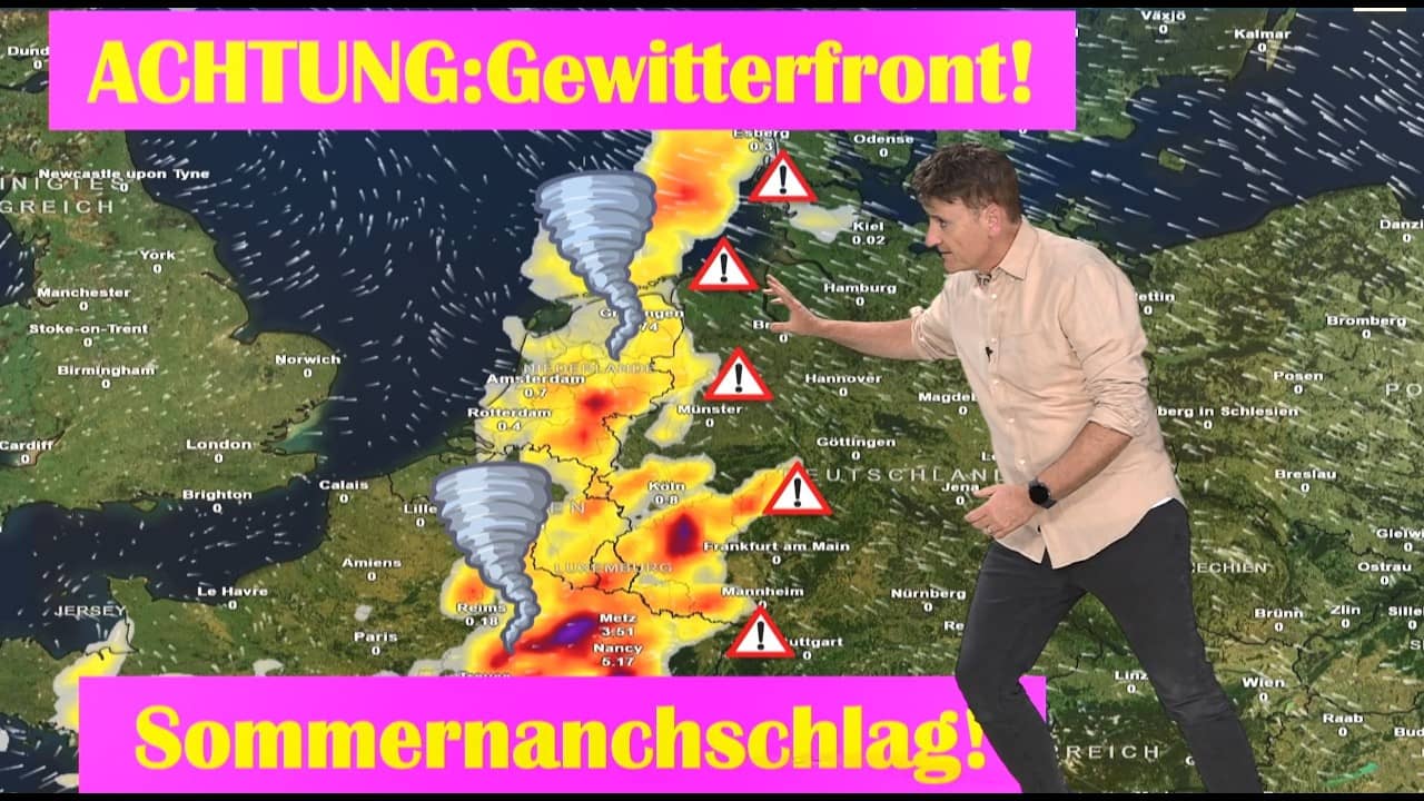 Der große KNALL am Donnerstag! Tornados, Hagel & schwere Unwetter diese Woche hat es in sich