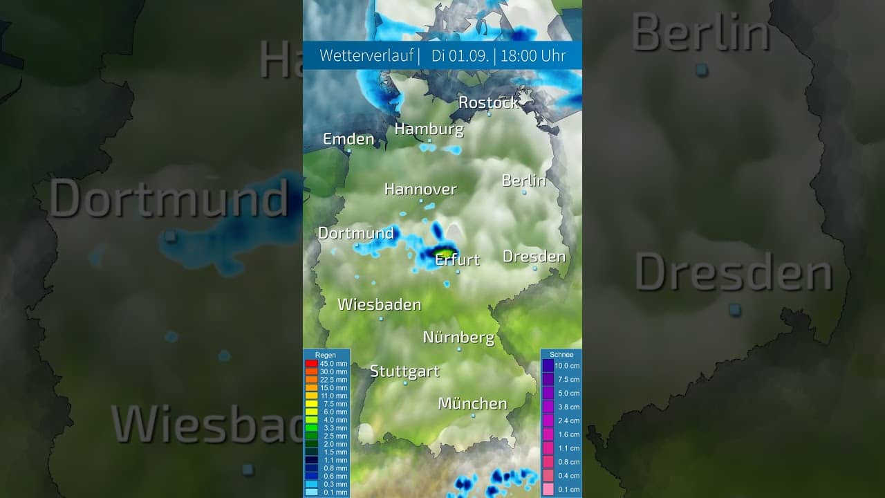 Deutschlands Wetter-Zwiespalt: Gewitter und Küstenböen im Norden, Sonnenschein und 26 Grad im Süden!